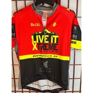 Hincapie custom cycling jersey  Live It Xtreme Racing Men's size Large